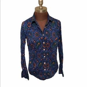 J.Crew paisley blouse